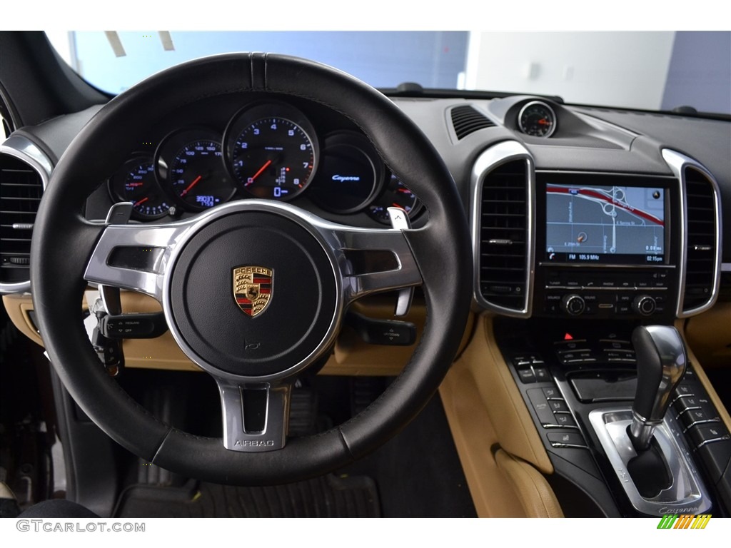2014 Cayenne Platinum Edition - Mahogany Metallic / Luxor Beige photo #28