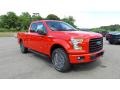 2016 Race Red Ford F150 XLT SuperCab 4x4  photo #3