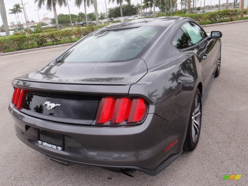 2016 Mustang EcoBoost Premium Coupe - Magnetic Metallic / Ebony photo #6