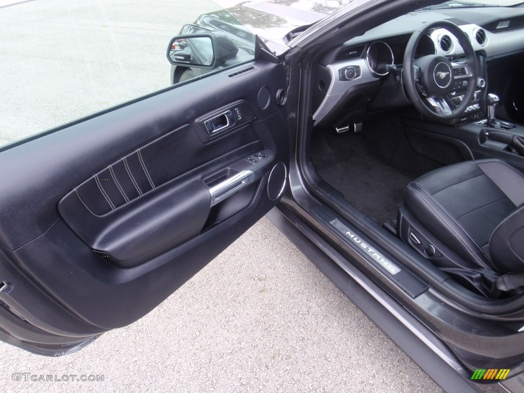 2016 Mustang EcoBoost Premium Coupe - Magnetic Metallic / Ebony photo #17
