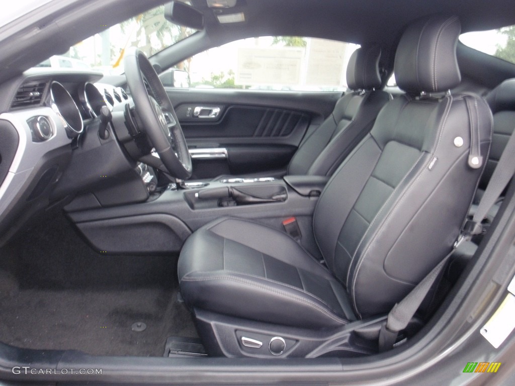 2016 Mustang EcoBoost Premium Coupe - Magnetic Metallic / Ebony photo #19