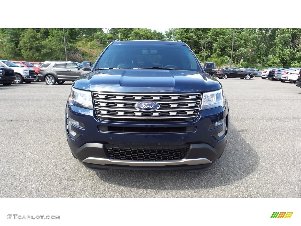 2016 Explorer XLT - Blue Jeans Metallic / Ebony Black photo #2