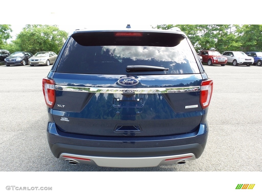 2016 Explorer XLT - Blue Jeans Metallic / Ebony Black photo #6