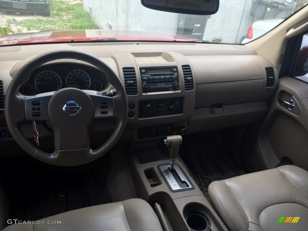 2006 Frontier LE Crew Cab - Red Brawn / Desert photo #7