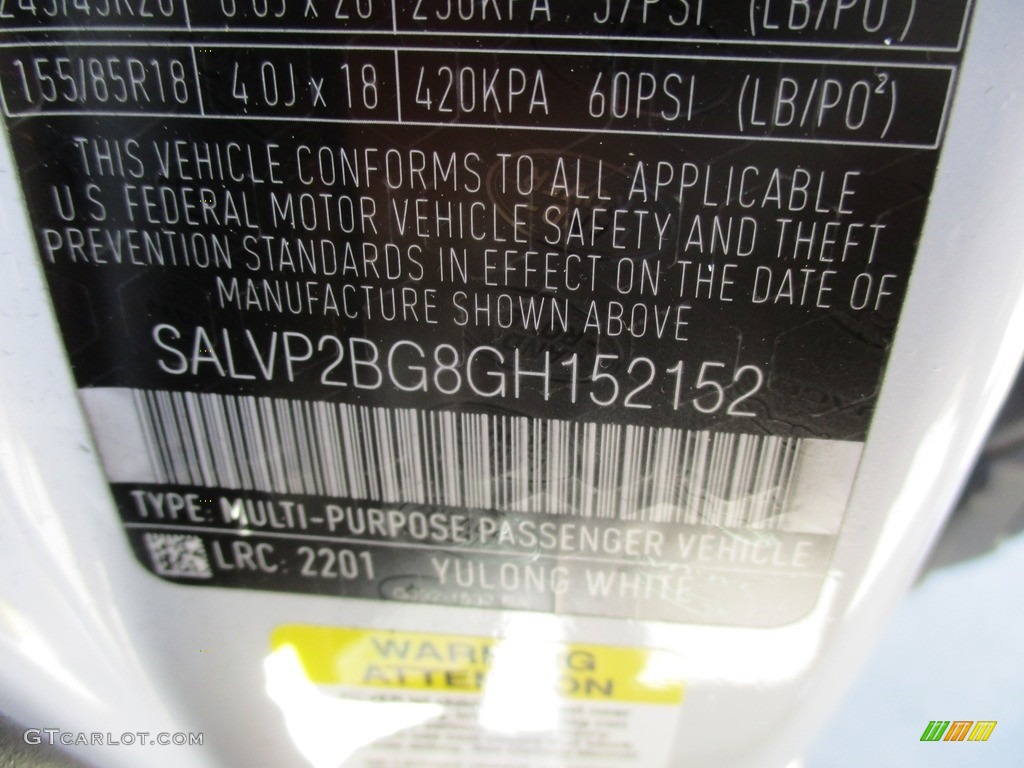 2016 Range Rover Evoque SE - Yulong White Metalllic / Espresso/Almond photo #19