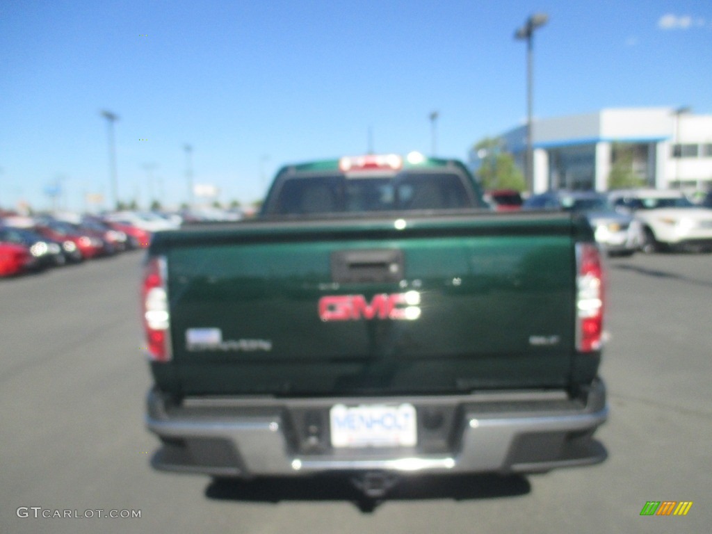 2016 Canyon SLT Crew Cab 4x4 - Emerald Green Metallic / Cocoa/Dune photo #5