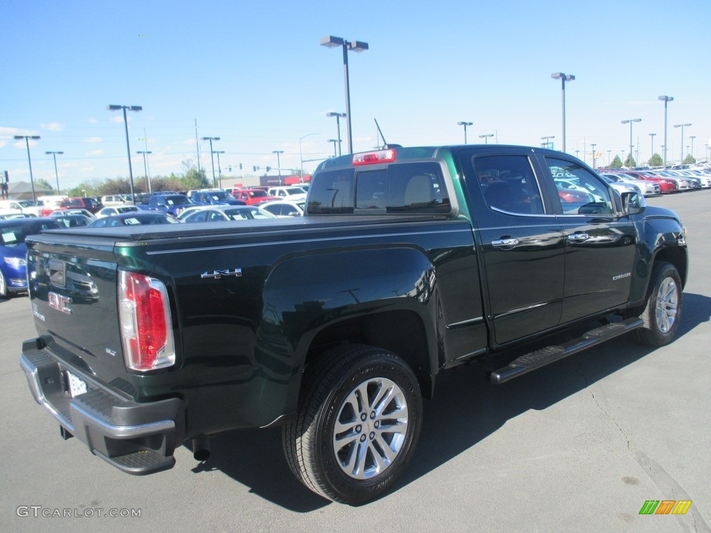 2016 Canyon SLT Crew Cab 4x4 - Emerald Green Metallic / Cocoa/Dune photo #6