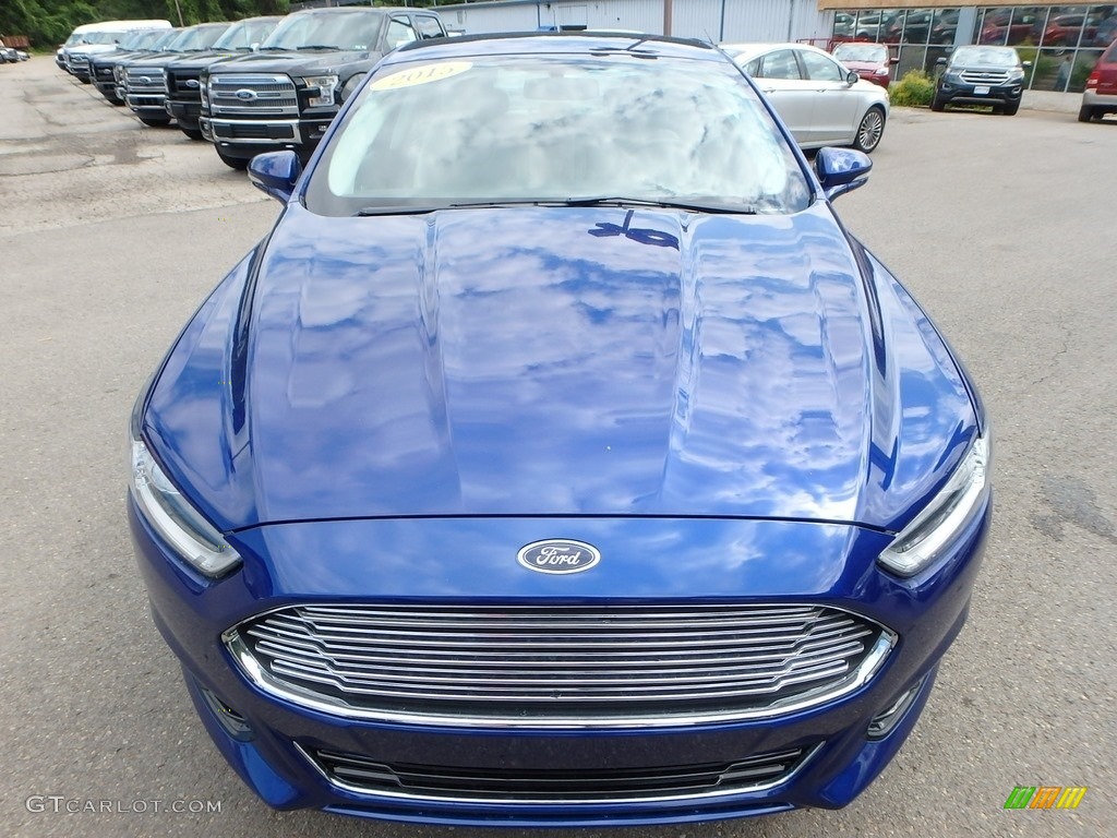 2015 Fusion Titanium - Deep Impact Blue Metallic / Medium Soft Ceramic photo #7