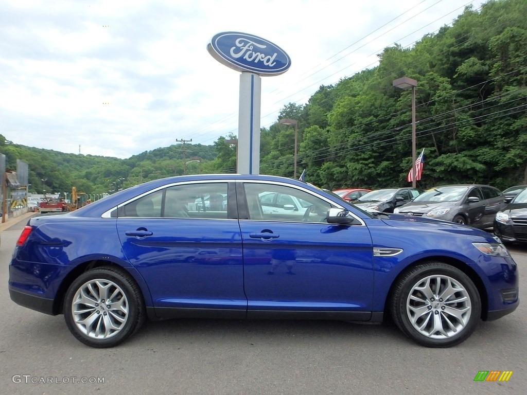 2015 Taurus Limited - Deep Impact Blue Metallic / Dune photo #1