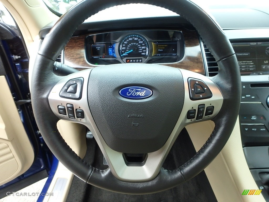 2015 Taurus Limited - Deep Impact Blue Metallic / Dune photo #20
