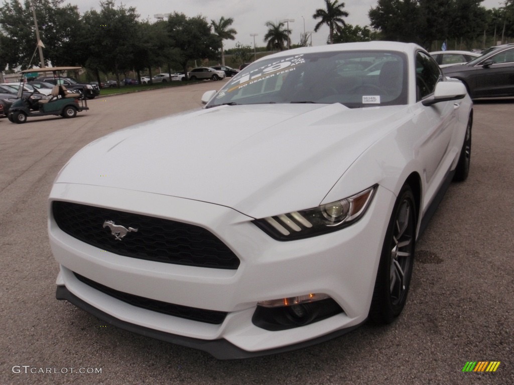 2016 Mustang EcoBoost Coupe - Oxford White / Ebony photo #14