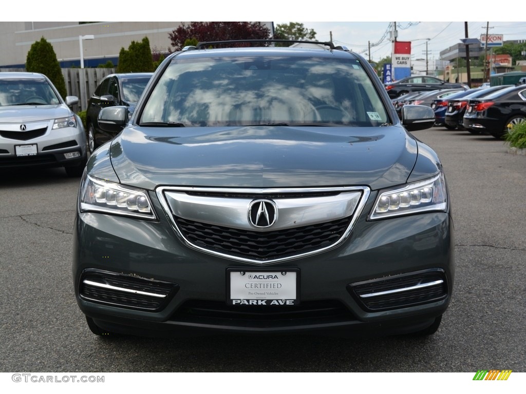 2014 MDX SH-AWD Technology - Forest Mist Metallic / Parchment photo #8