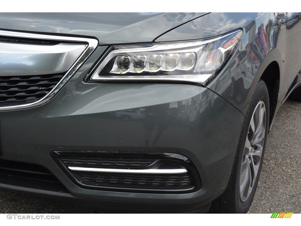 2014 MDX SH-AWD Technology - Forest Mist Metallic / Parchment photo #33