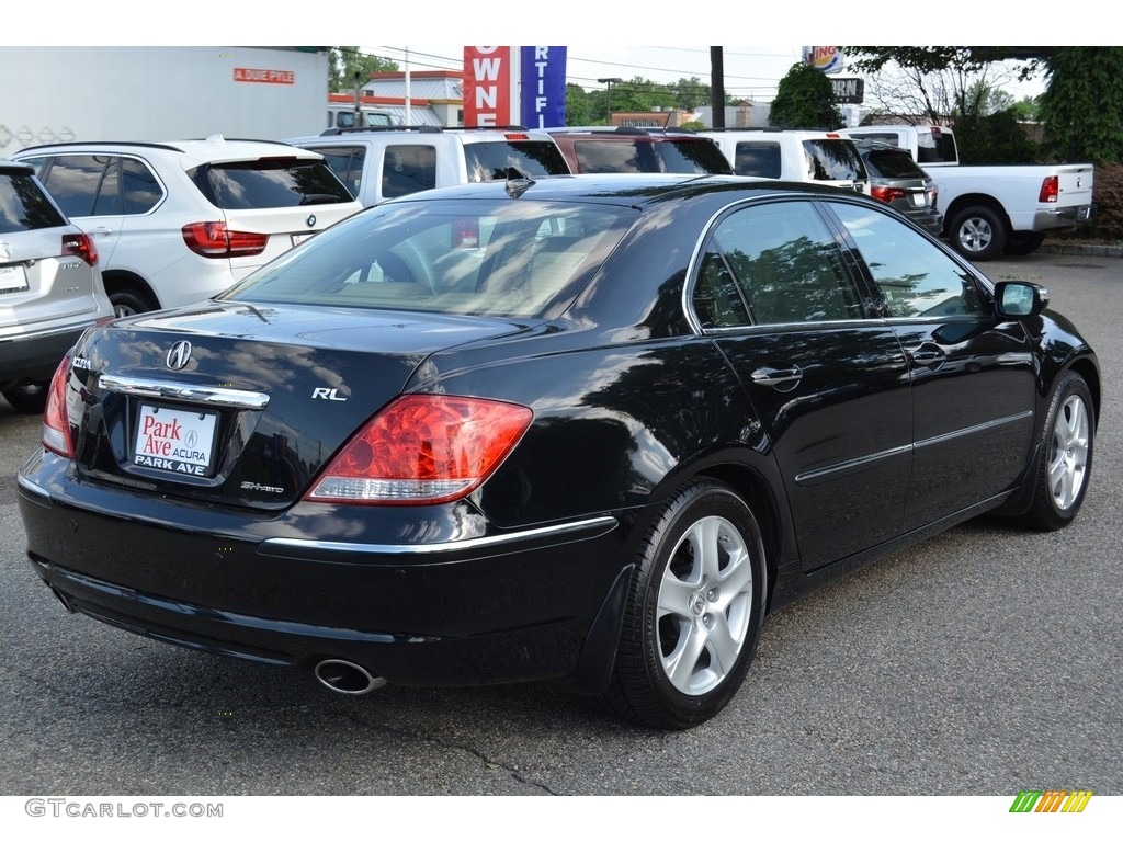 2005 RL 3.5 AWD Sedan - Nighthawk Black Pearl / Parchment photo #3