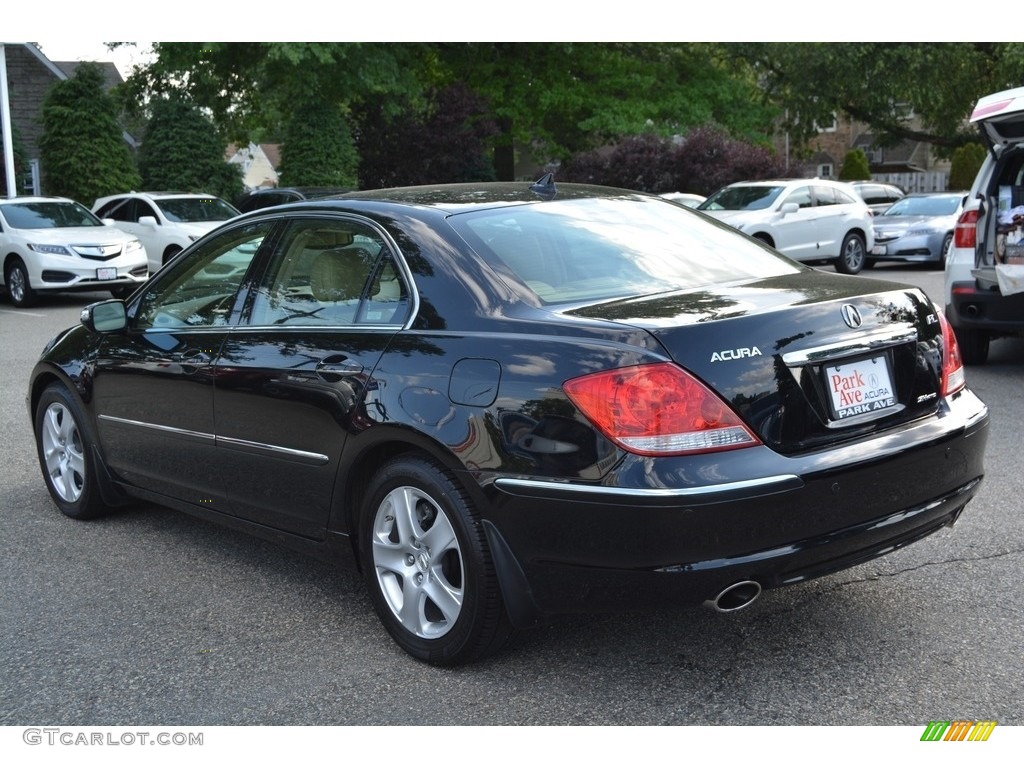 2005 RL 3.5 AWD Sedan - Nighthawk Black Pearl / Parchment photo #5