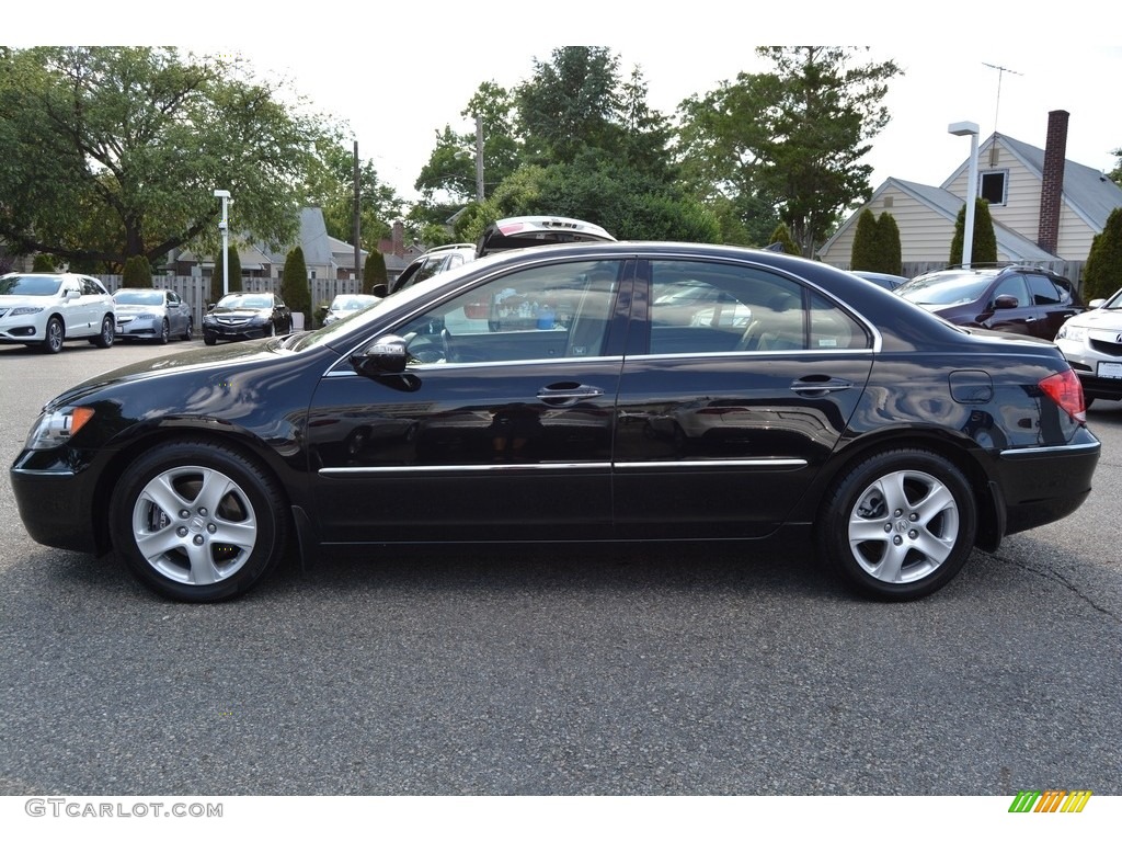 2005 RL 3.5 AWD Sedan - Nighthawk Black Pearl / Parchment photo #6