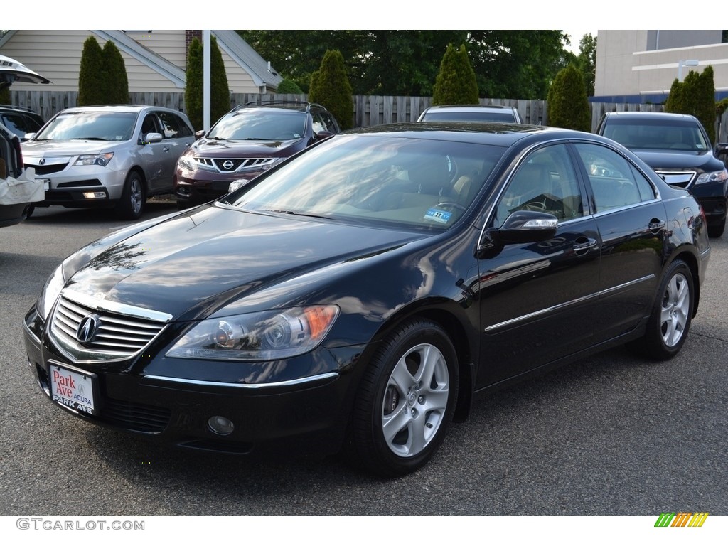 2005 RL 3.5 AWD Sedan - Nighthawk Black Pearl / Parchment photo #7