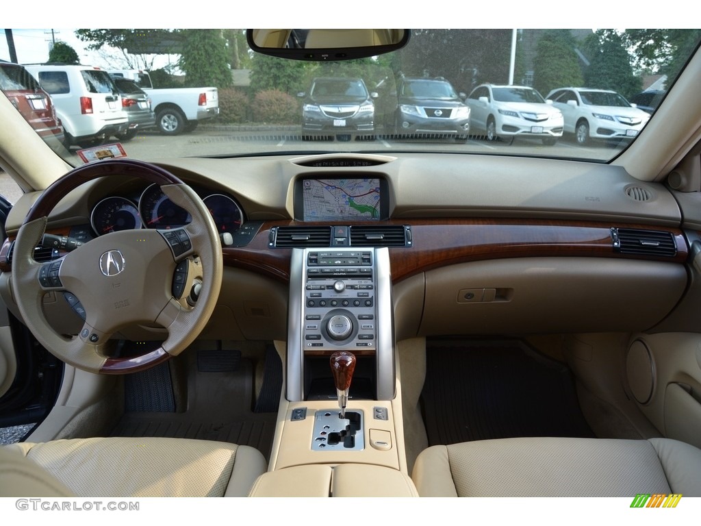 2005 RL 3.5 AWD Sedan - Nighthawk Black Pearl / Parchment photo #15
