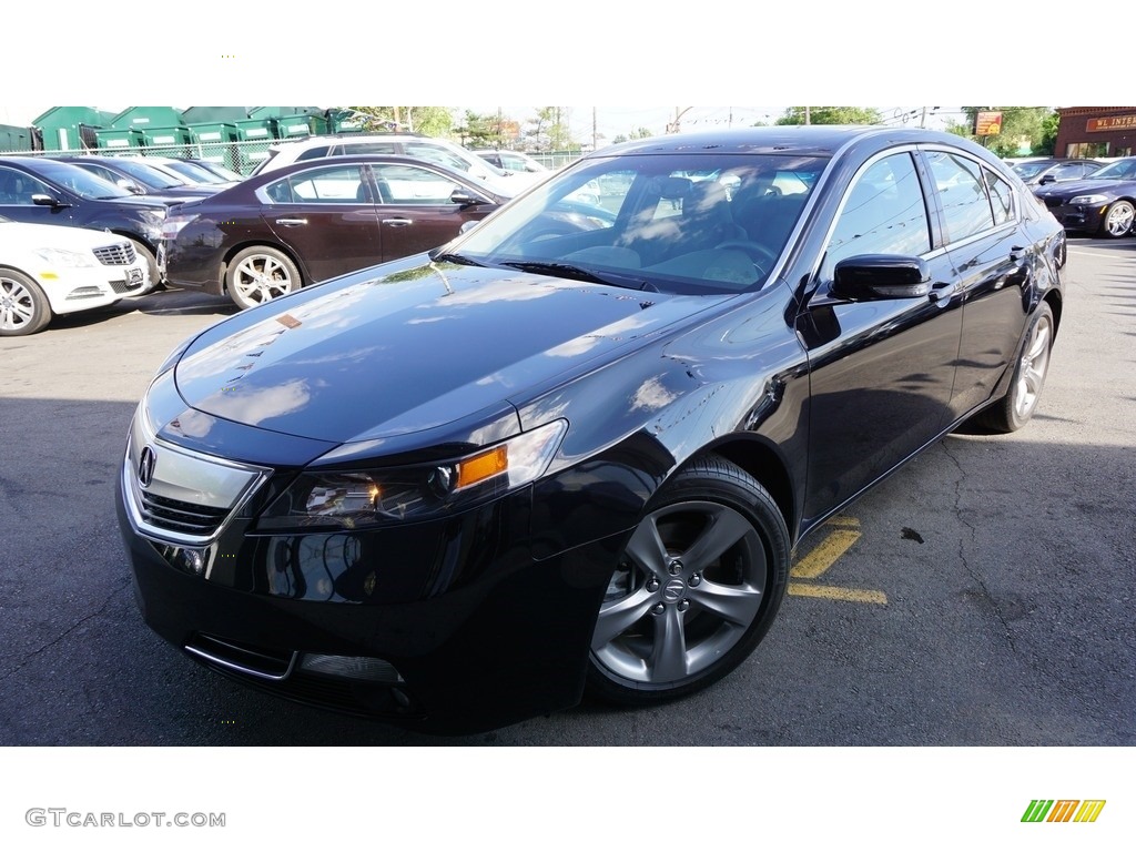 2012 TL 3.7 SH-AWD Technology - Crystal Black Pearl / Ebony photo #1