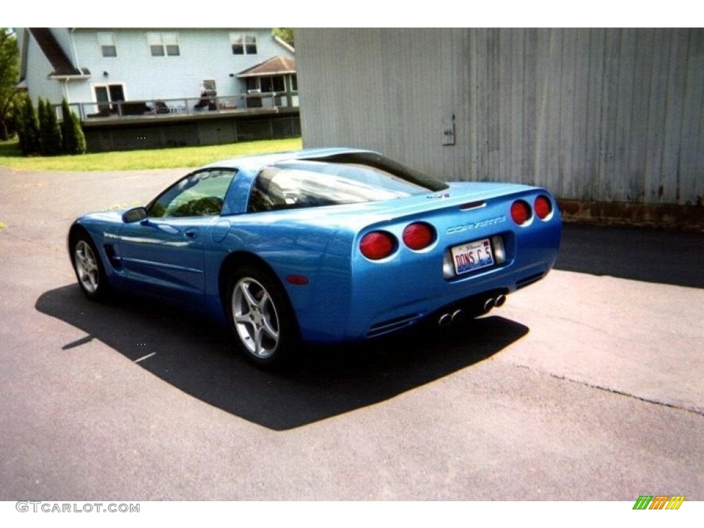 2000 Corvette Coupe - Nassau Blue Metallic / Light Oak photo #3