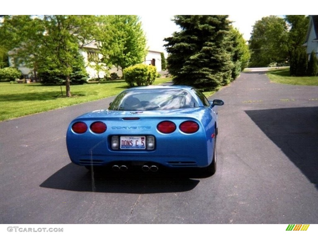 2000 Corvette Coupe - Nassau Blue Metallic / Light Oak photo #4