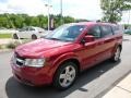 2010 Inferno Red Crystal Pearl Coat Dodge Journey SXT AWD  photo #10