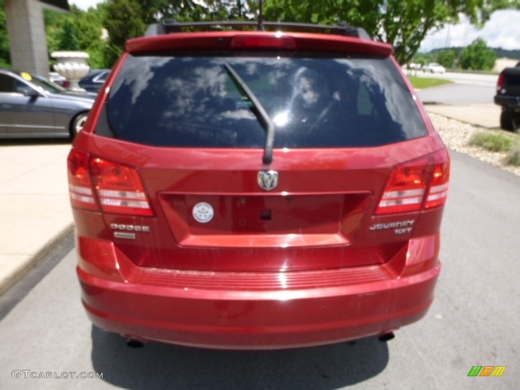 2010 Journey SXT AWD - Inferno Red Crystal Pearl Coat / Dark Slate Gray photo #13