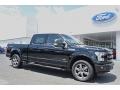 2016 Shadow Black Ford F150 Lariat SuperCrew 4x4  photo #1