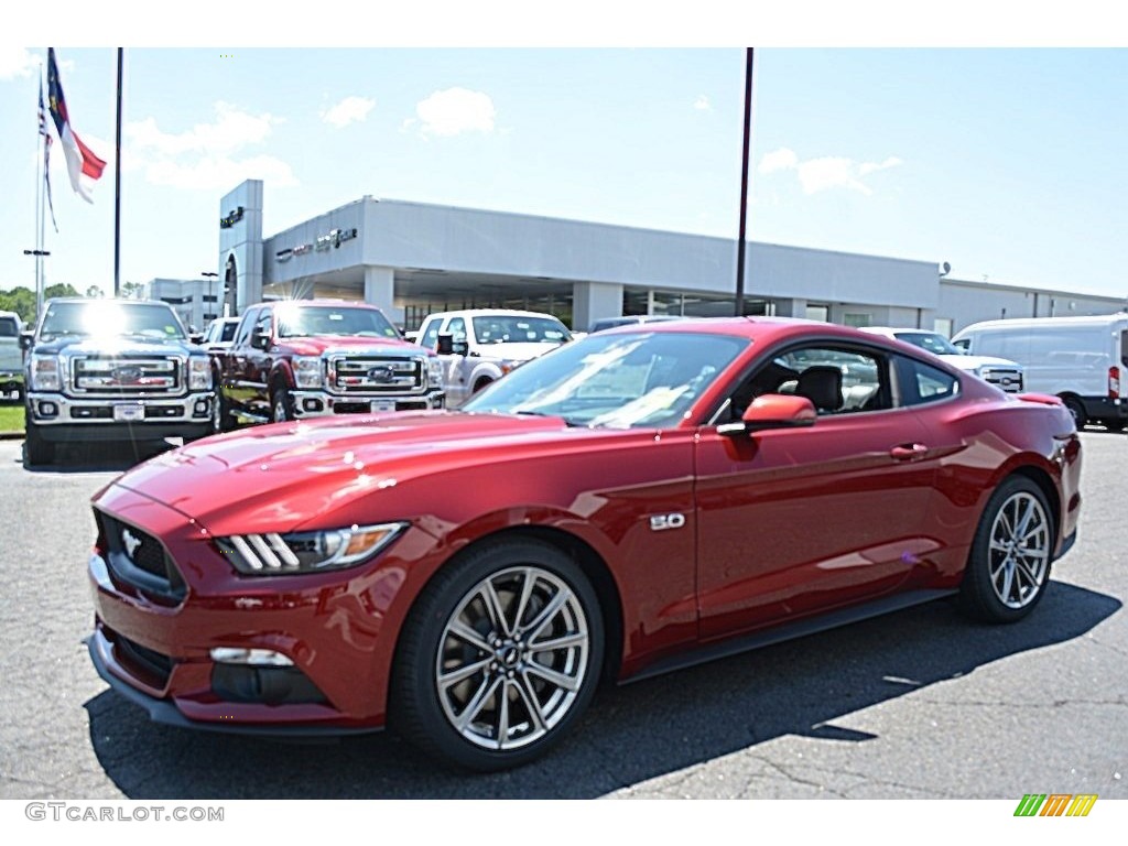 2016 Mustang GT Premium Coupe - Ruby Red Metallic / Ebony photo #3