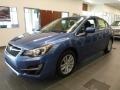 2016 Quartz Blue Pearl Subaru Impreza 2.0i Premium 4-door  photo #8