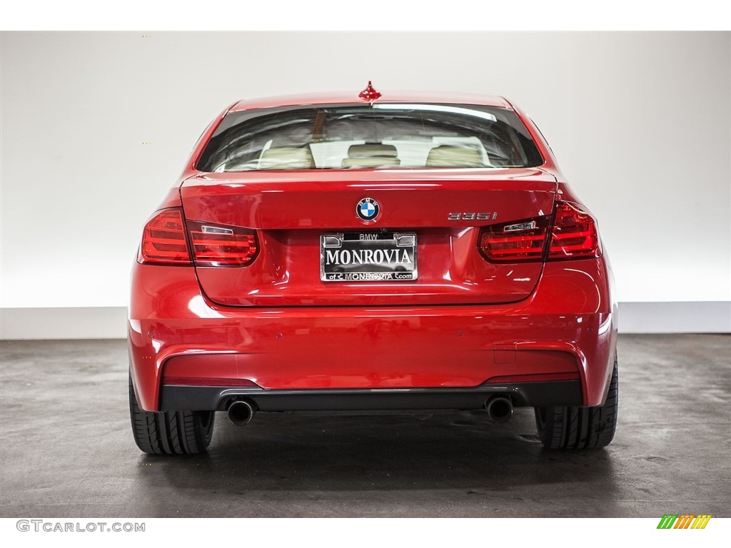 2013 3 Series 335i Sedan - Melbourne Red Metallic / Venetian Beige photo #3