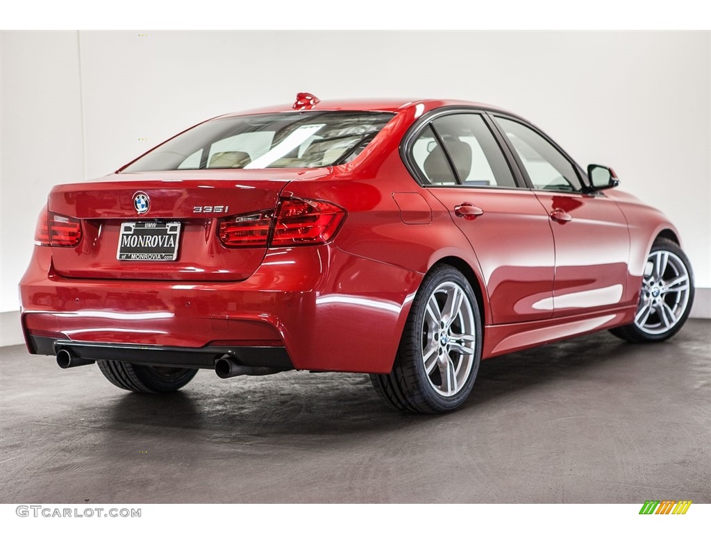 2013 3 Series 335i Sedan - Melbourne Red Metallic / Venetian Beige photo #13