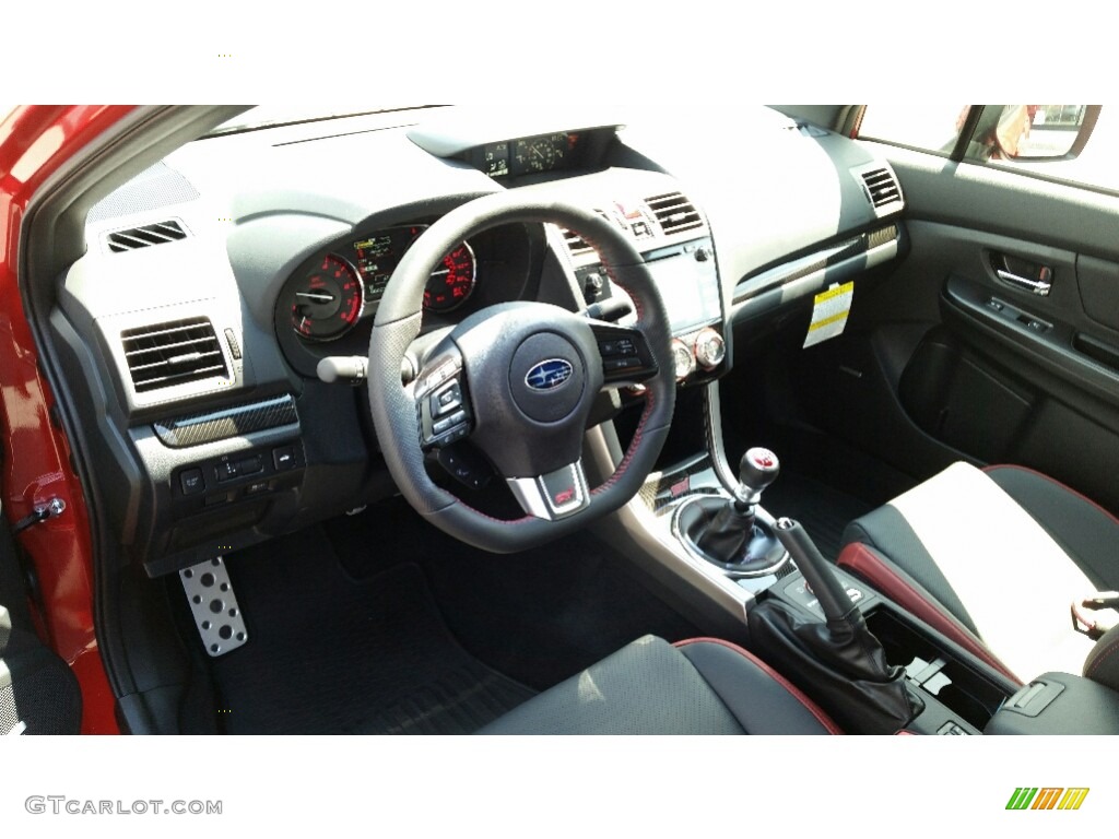 Carbon Black Interior 2017 Subaru WRX Limited Photo #113531611