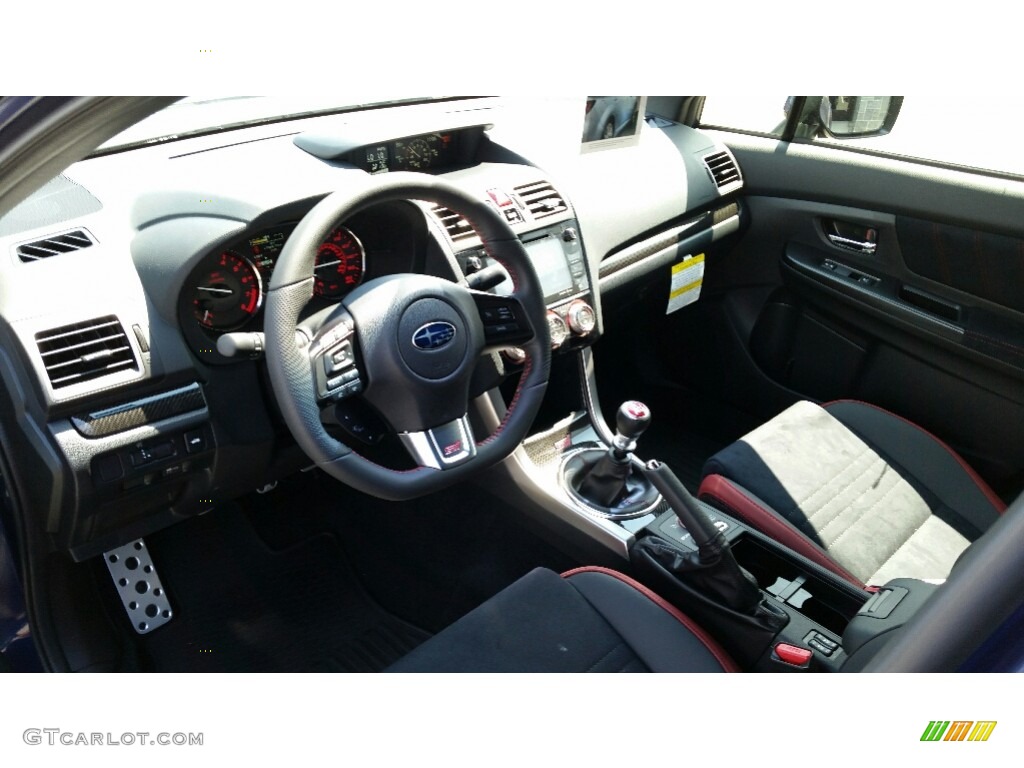 Carbon Black Interior 2017 Subaru WRX STI Photo #113532166