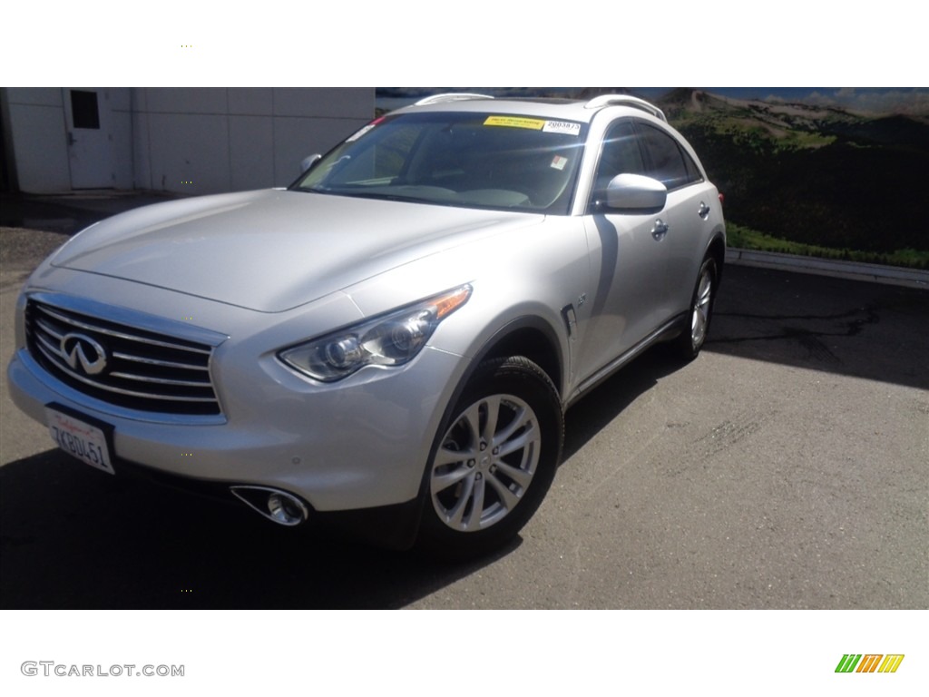 2015 QX70 AWD - Liquid Platinum / Graphite photo #3