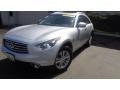 2015 Liquid Platinum Infiniti QX70 AWD  photo #3