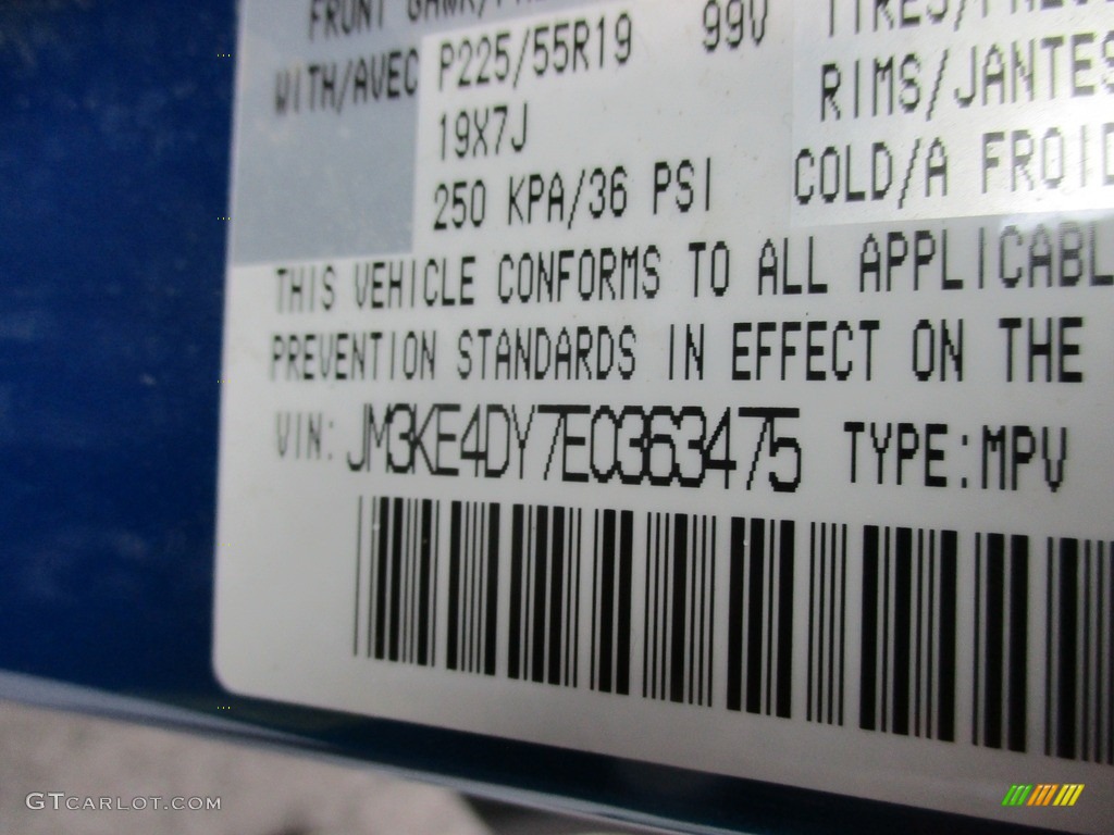 2014 CX-5 Grand Touring AWD - Sky Blue Mica / Black photo #5