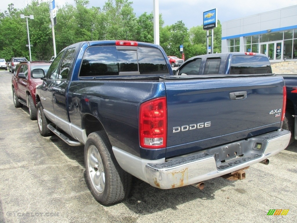 2004 Ram 1500 ST Quad Cab 4x4 - Patriot Blue Pearl / Dark Slate Gray photo #2