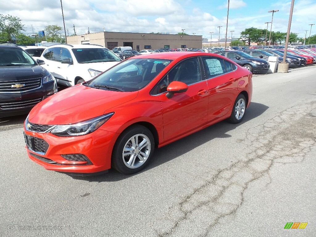 2016 Cruze LT Sedan - Red Hot / Jet Black photo #1
