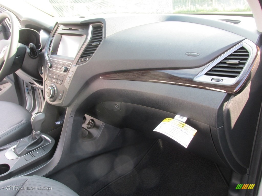 2017 Hyundai Santa Fe Sport 2.0T Black Dashboard Photo #113541346
