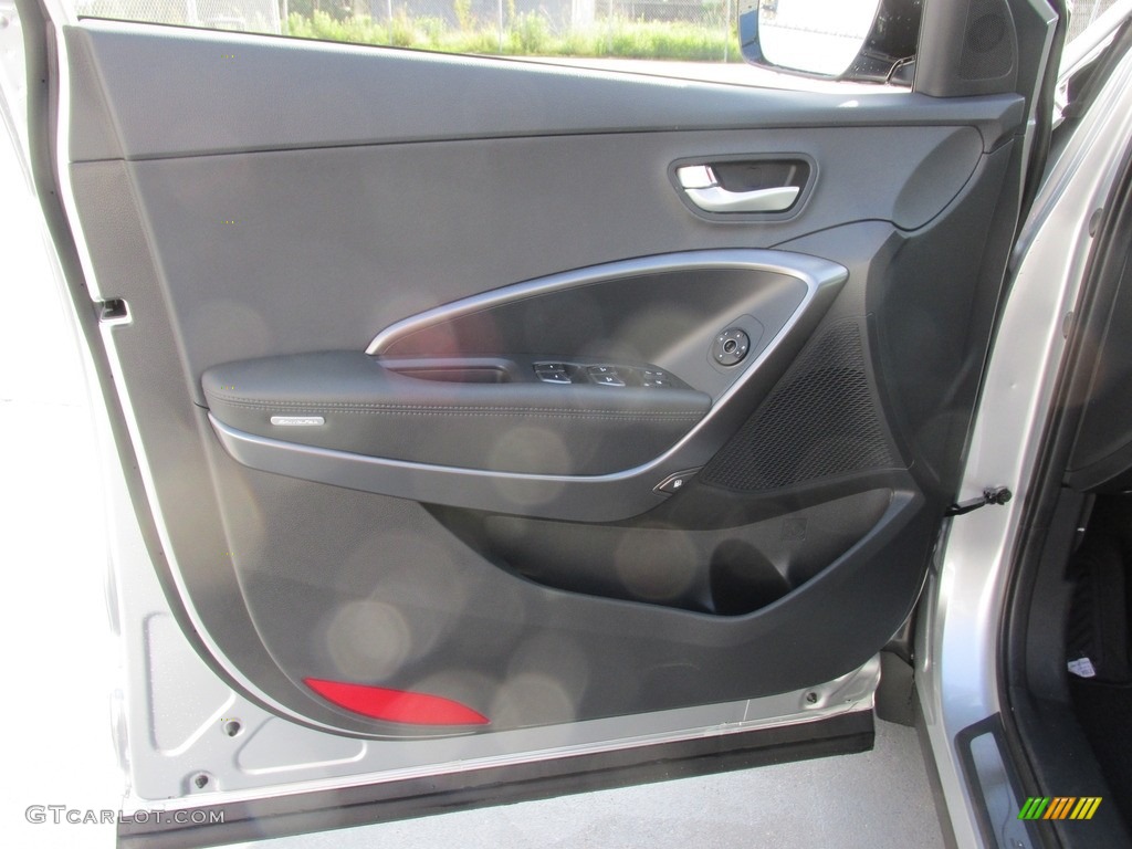 2017 Hyundai Santa Fe Sport 2.0T Black Door Panel Photo #113541472