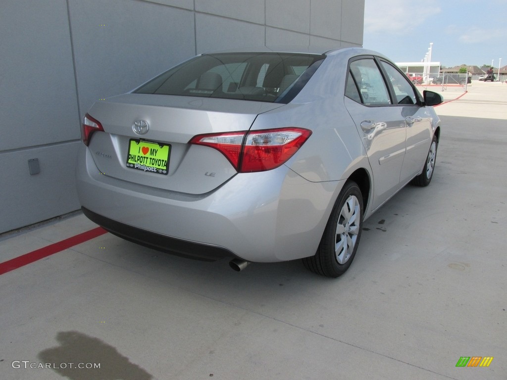 2016 Corolla LE - Classic Silver Metallic / Ash photo #4