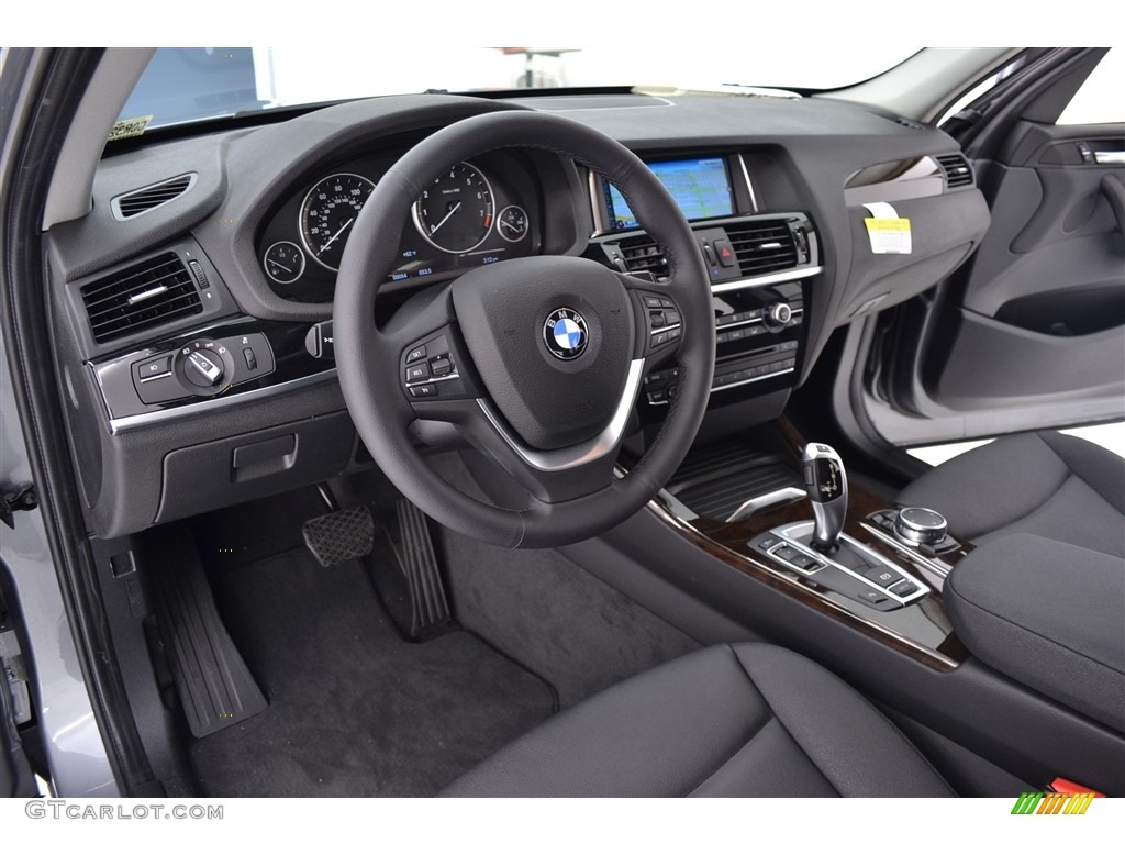Black Interior 2017 BMW X3 xDrive28i Photo #113543371