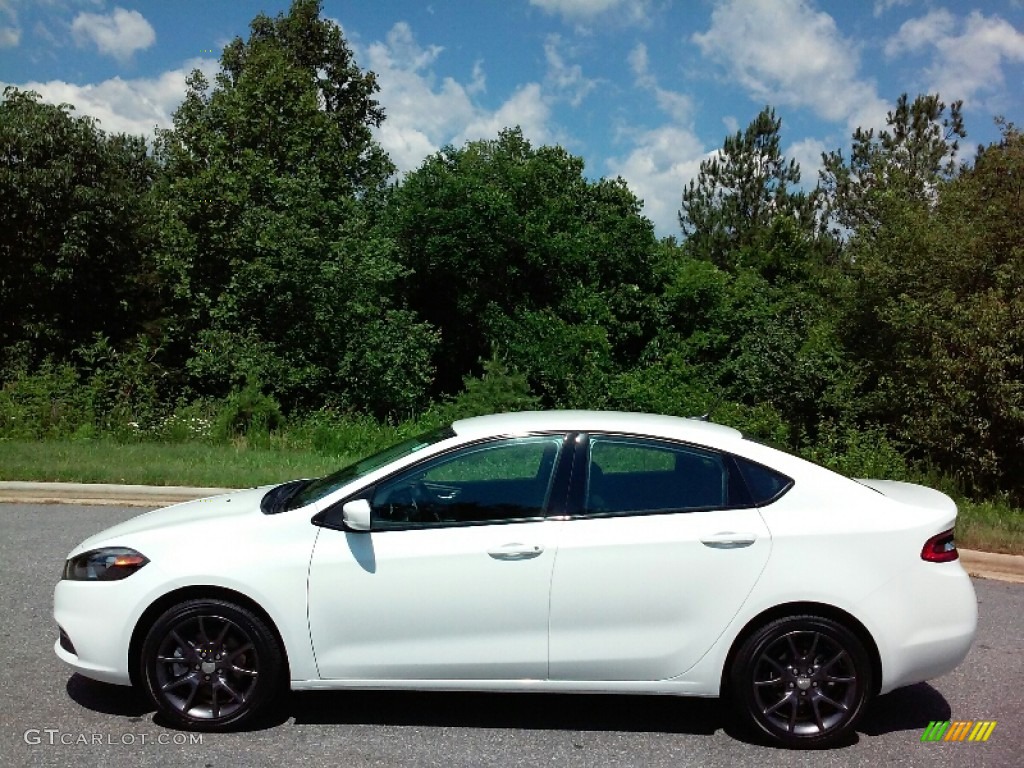 Bright White Dodge Dart