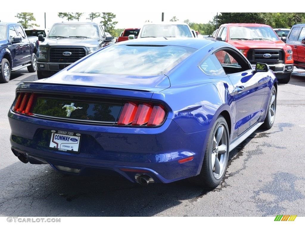 2016 Mustang V6 Coupe - Deep Impact Blue Metallic / Ebony photo #3