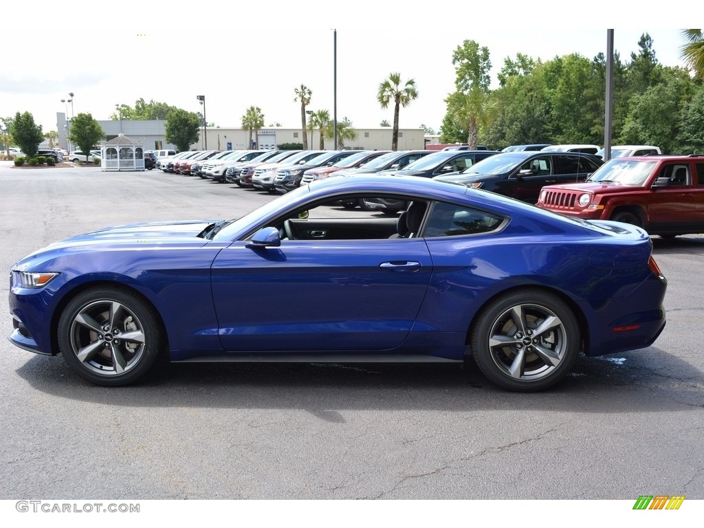 2016 Mustang V6 Coupe - Deep Impact Blue Metallic / Ebony photo #6