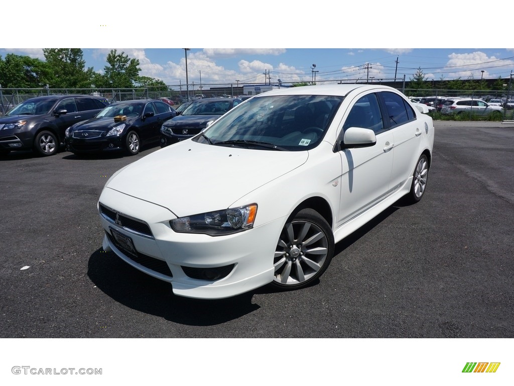 2011 Lancer GTS - Wicked White Metallic / Black photo #1