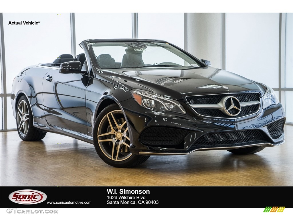 2016 E 550 Cabriolet - Black / Black photo #1