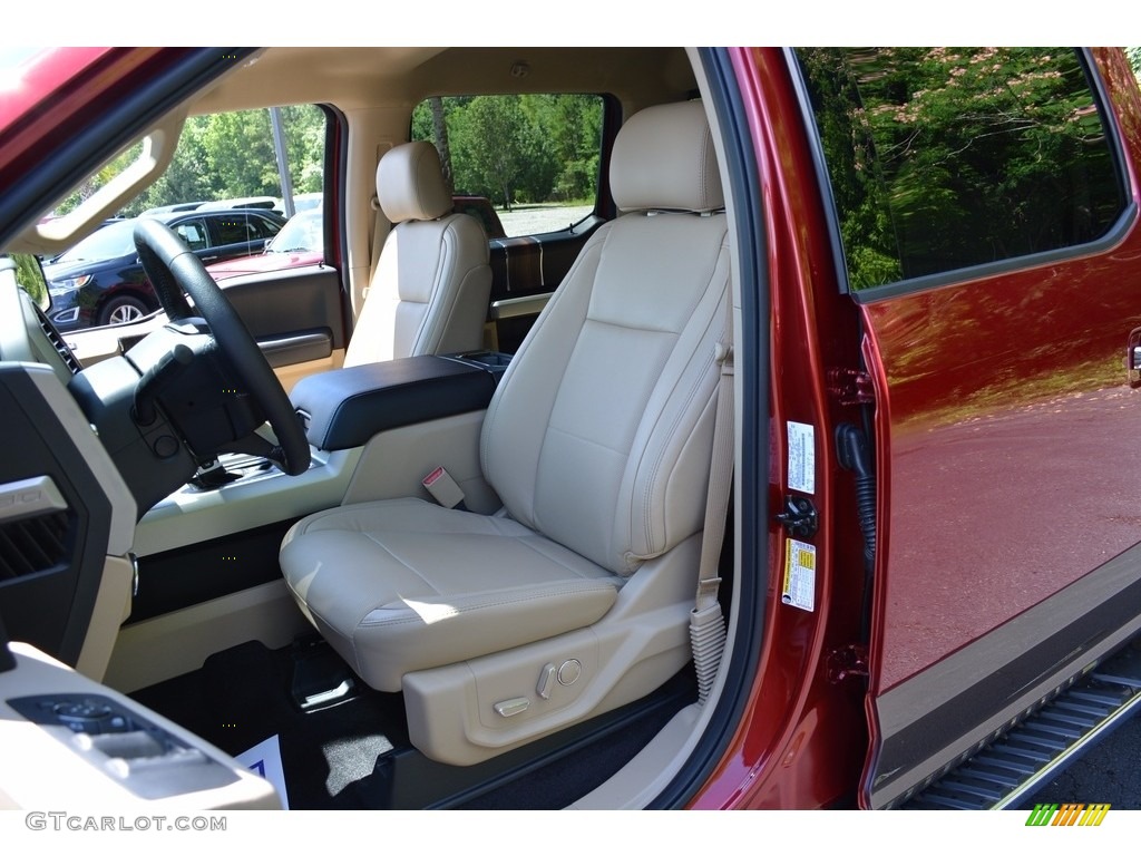 2016 F150 Lariat SuperCrew 4x4 - Ruby Red / Medium Light Camel photo #20