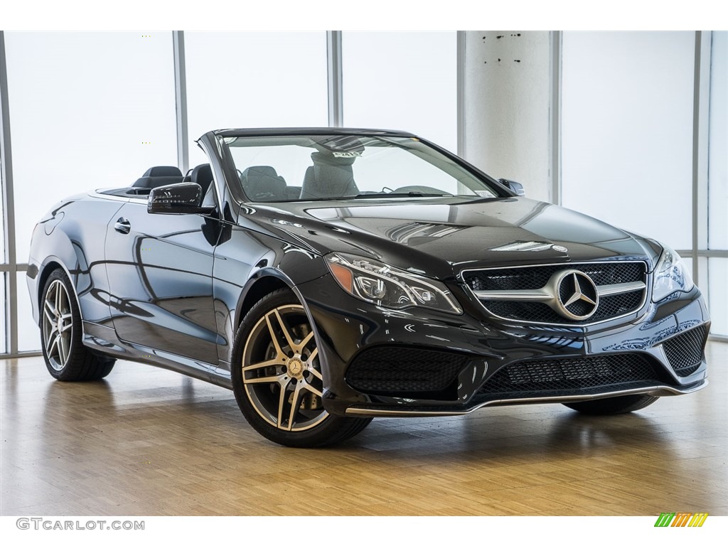 Black 2016 Mercedes-Benz E 550 Cabriolet Exterior Photo #113550694